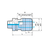 Mega Double Power Chuck  Jet Through Type  Coolant To Tool Periphery - Big-tools Industrial Supply Tools for Metal Cutting